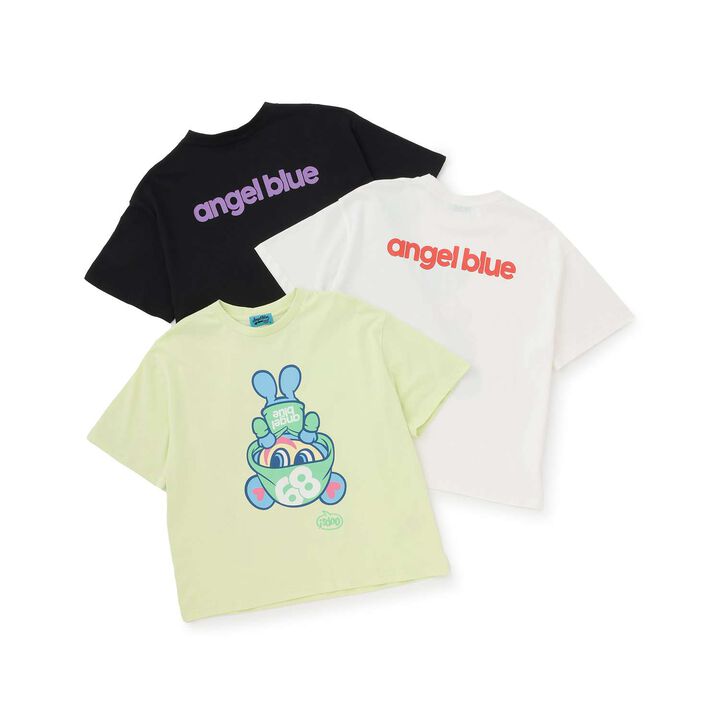 Angel Blue Upside Down Mr. Nakamura T-Shirt,Off white, medium image number 6