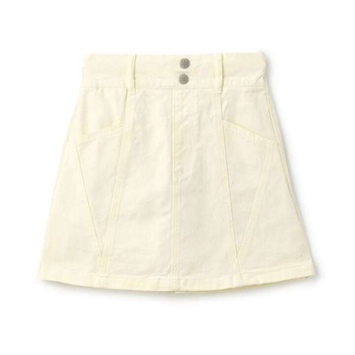 Color-Block A-Line Skirt Shorts,Ivory, medium image number 7