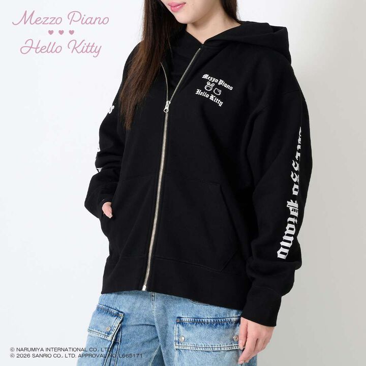 Hello Kitty x Berie-chan Zip Parka,Black, medium image number 20