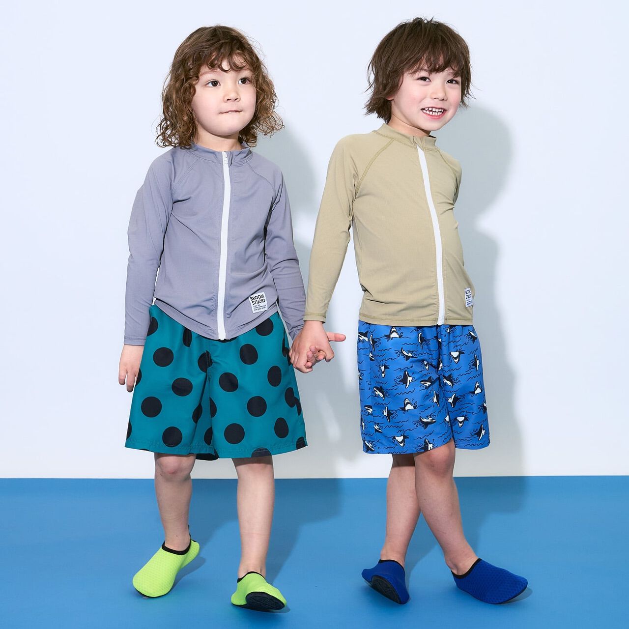 [SWIM] [UV] Full-Zip Mesh Rash Guard [Kids' Clothing] [Boys & Girls],Milky white, large image number 26