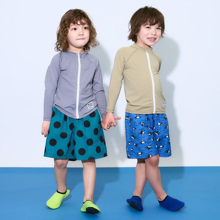 [SWIM] [UV] Full-Zip Mesh Rash Guard [Kids' Clothing] [Boys & Girls],Milky white, medium image number 26