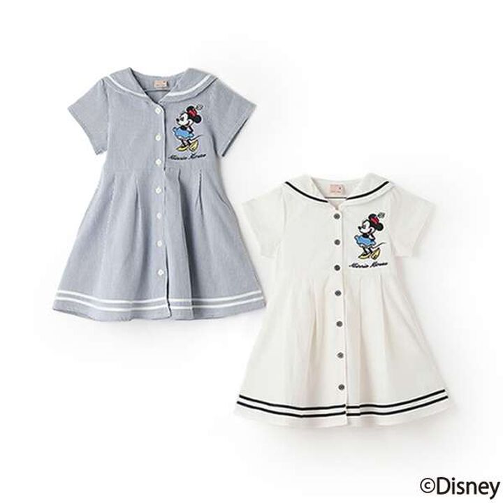 [Disney] Sailor One-Piece Dress,Light blue, medium image number 17