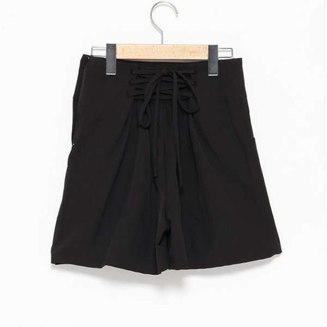 Back Lace-Up Shorts,Gray, large image number 12