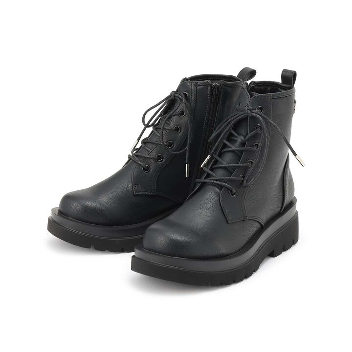 Lightweight Sole Thick-Soled Lace-Up Boots,, medium