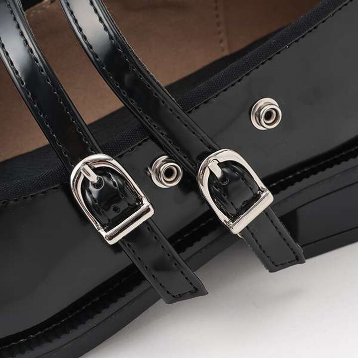 Double Strap Shoes,Black, medium image number 3