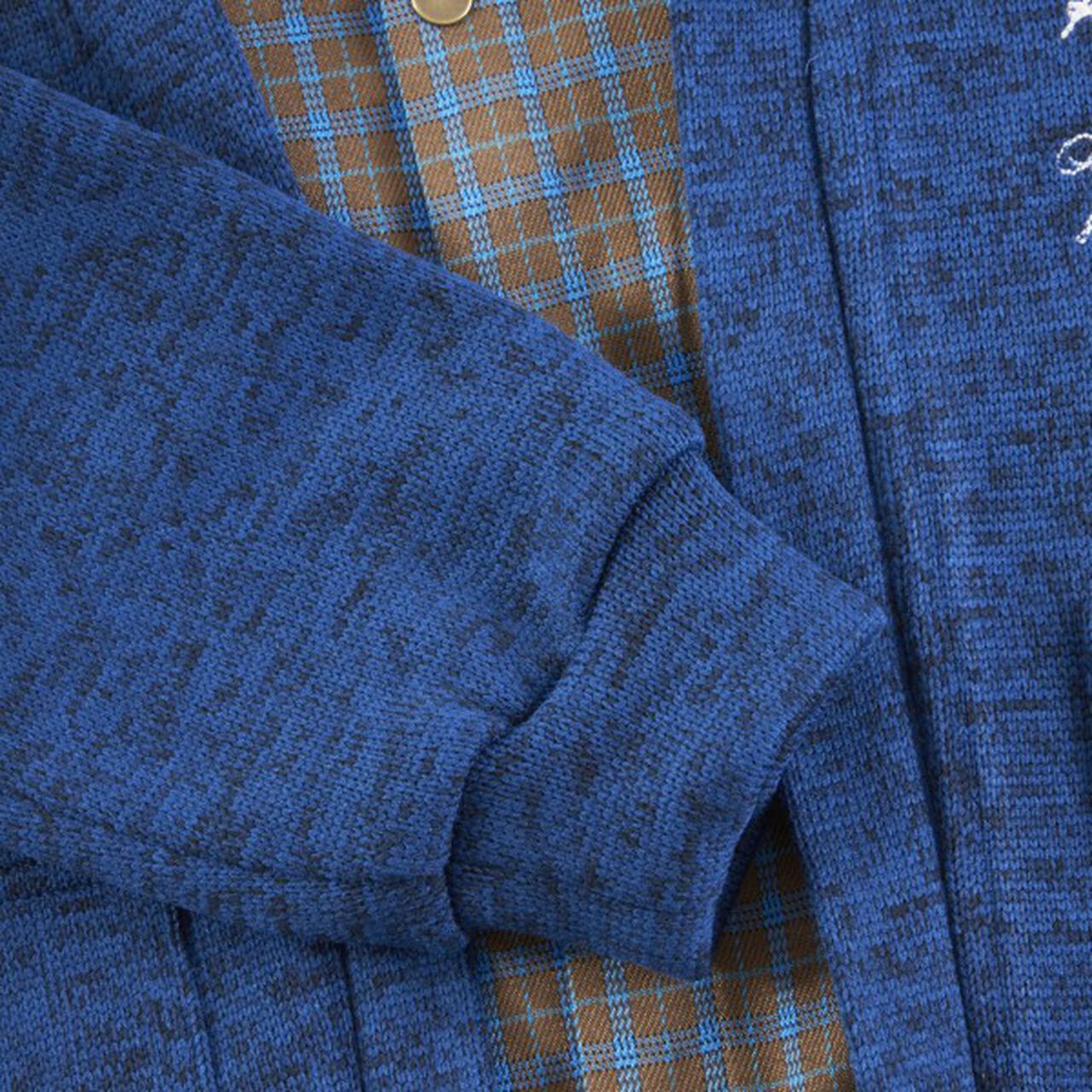 KP Boy Layered Cardigan (110-140),Blue, large image number 7