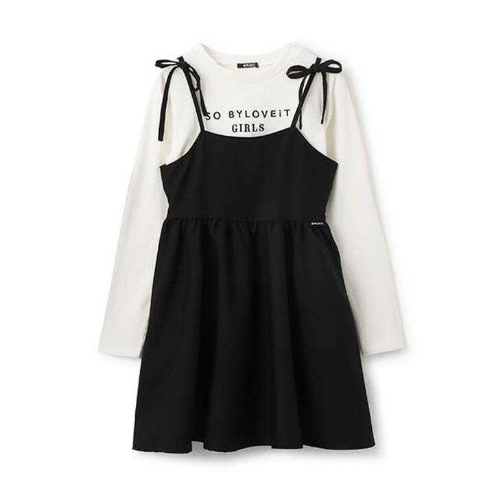 TR Jumper Skirt T-Shirt Set,Black, medium image number 0