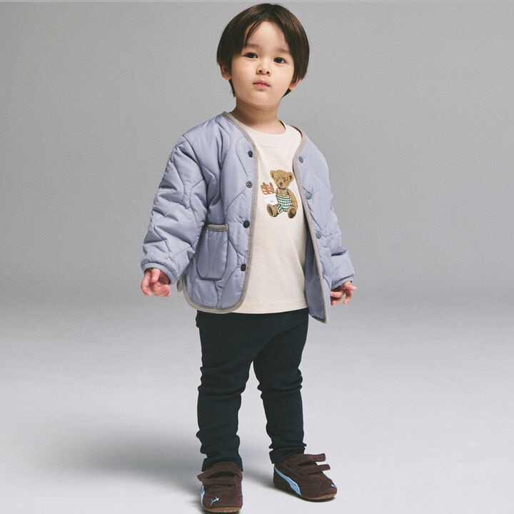 [GOOD PRICE / Water-Repellent Finish / Link] Quilted Jacket,Blue green, medium image number 4