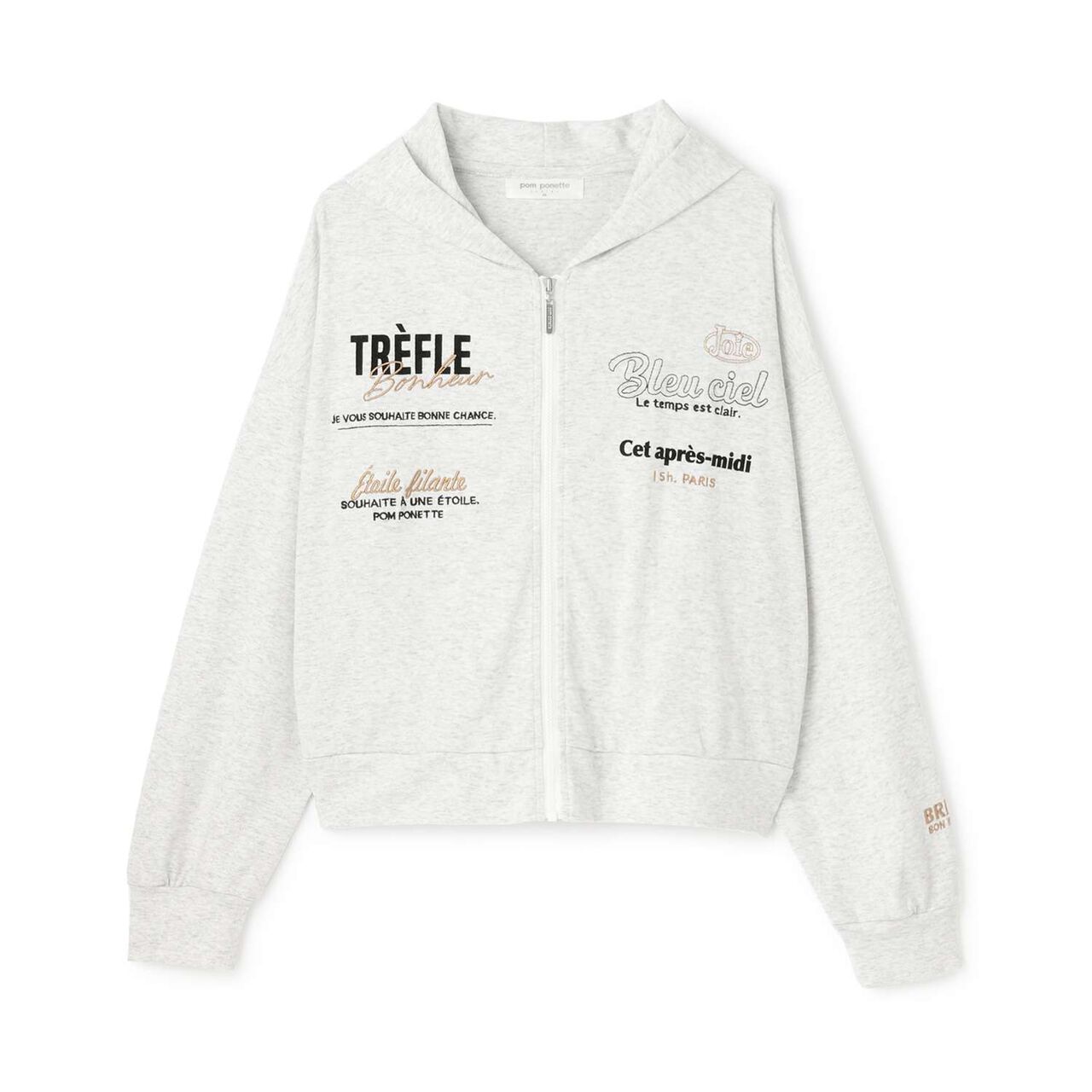 Smooth Logo Parka,Smoke white, large image number 10
