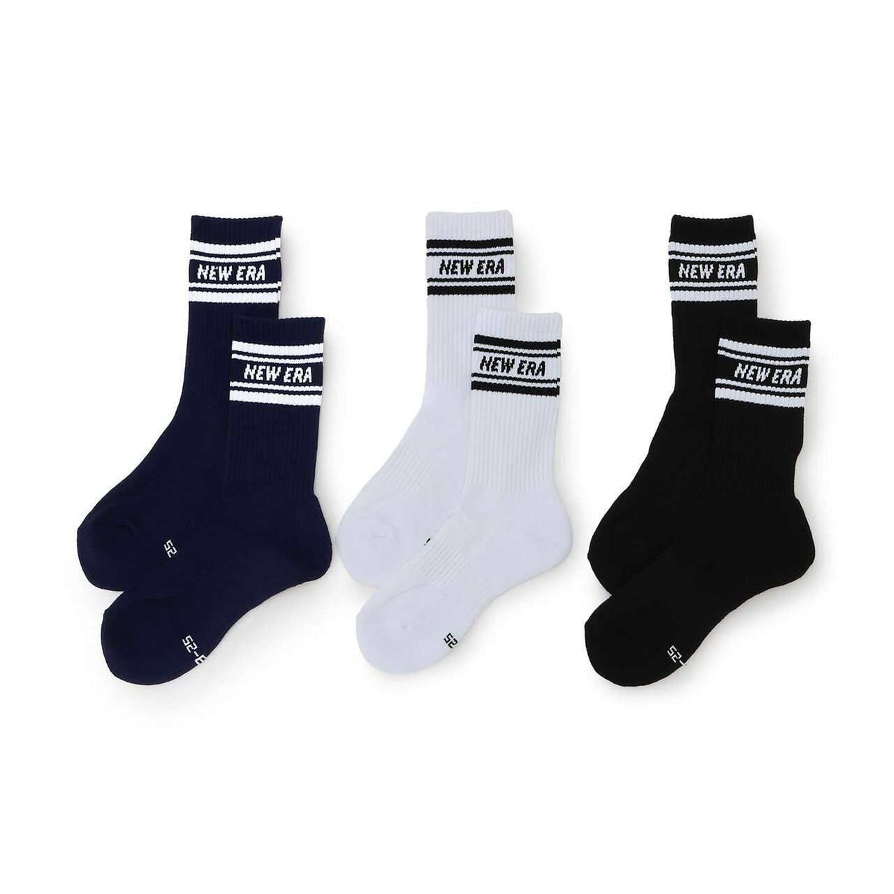 [NEW ERA] 3雙多款線條襪,多色, large image number 0