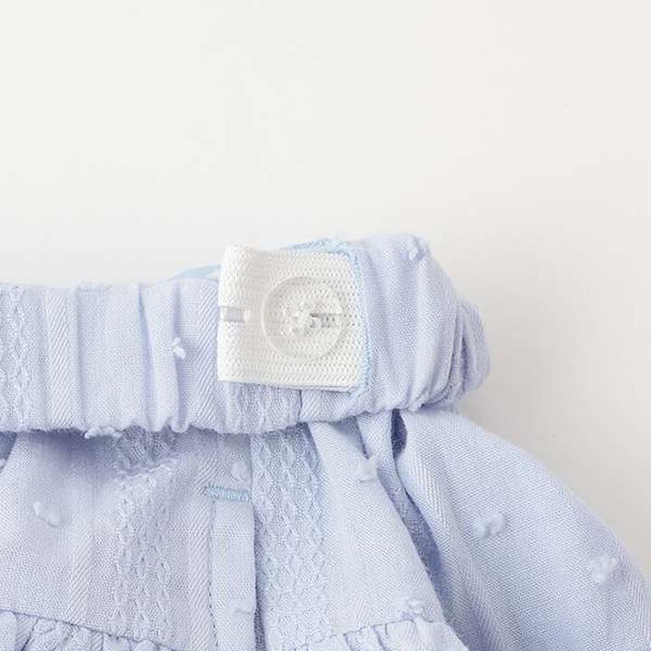 Cotton Tiered Skirt,Sax blue, medium image number 6