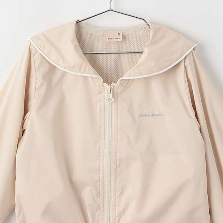[Water-Repellent] Sailor Bomber Jacket (Kids),Pearl white, medium image number 3