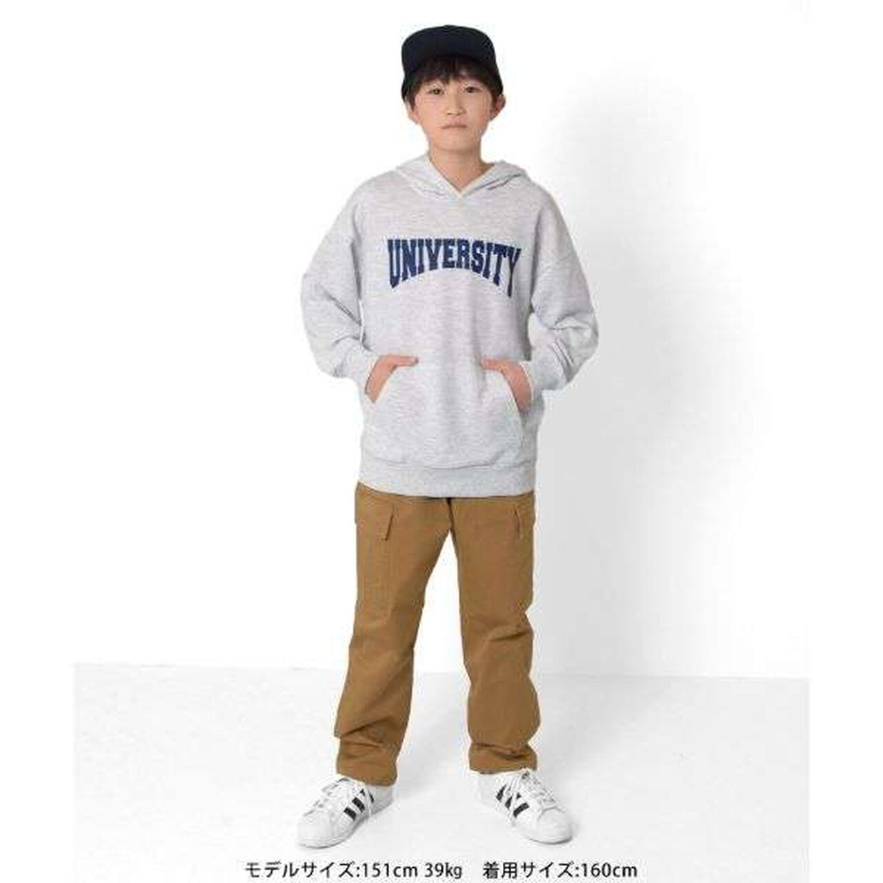 Fleece College Print Parka,Black, large image number 13