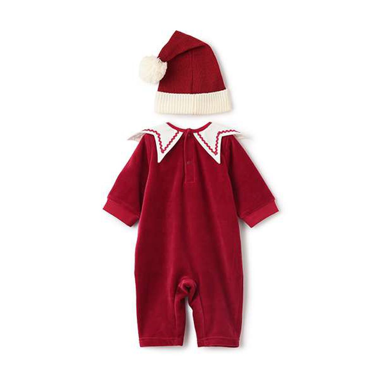 Xmas Santa Hat Coverall,Red, large image number 1