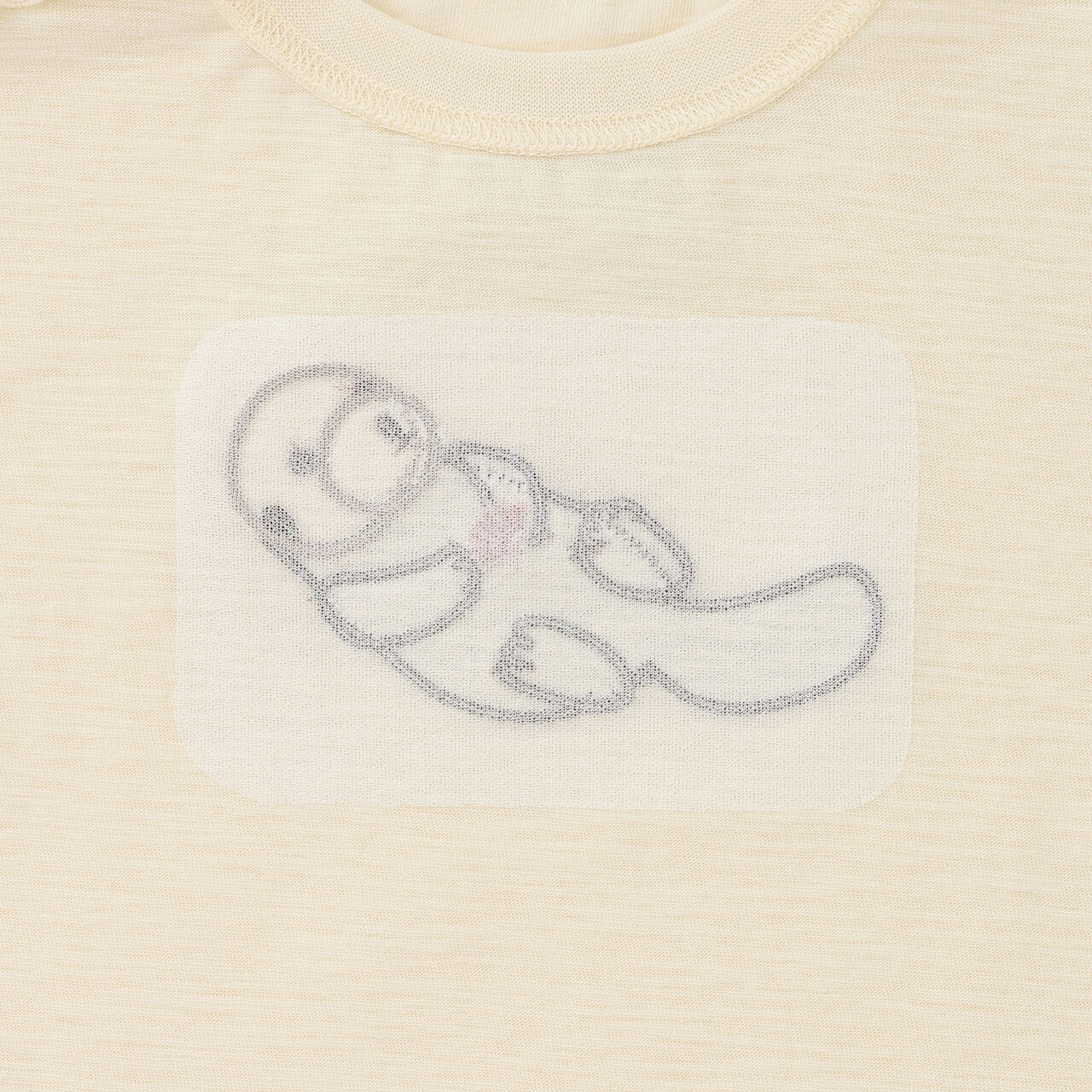 [Cool Touch] Marine Friends Appliqu&eacute; Short Sleeve T-Shirt,Golden tea, large image number 7