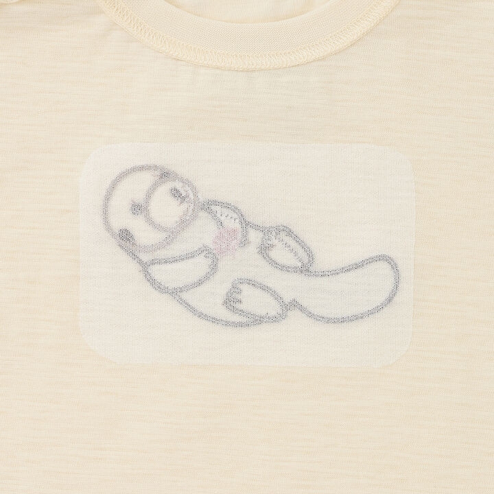 [Cool Touch] Marine Friends Appliqu&eacute; Short Sleeve T-Shirt,Golden tea, medium image number 7