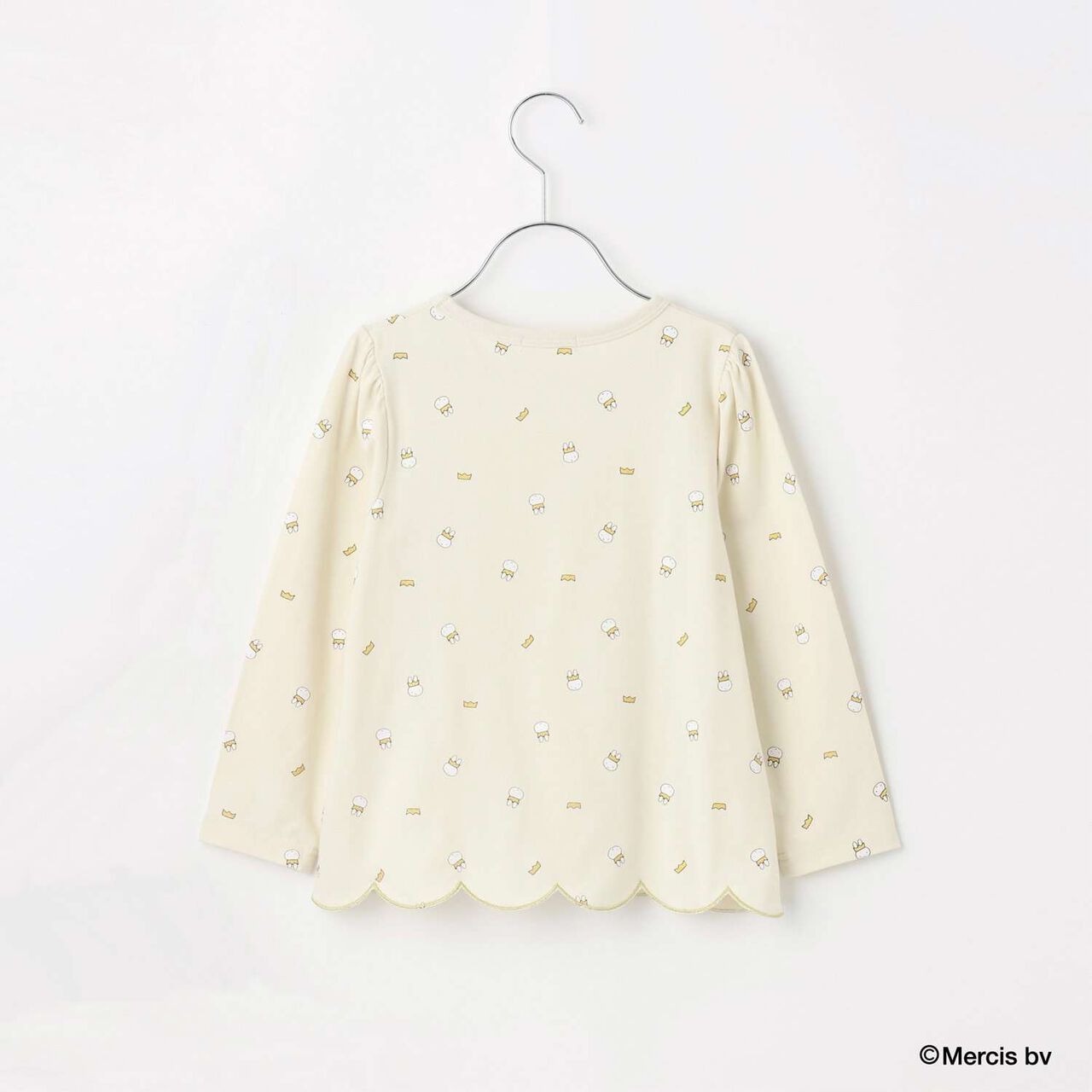 [Miffy] All-Over Pattern Scalloped Hem A-Line T-Shirt,Lavender, large image number 5