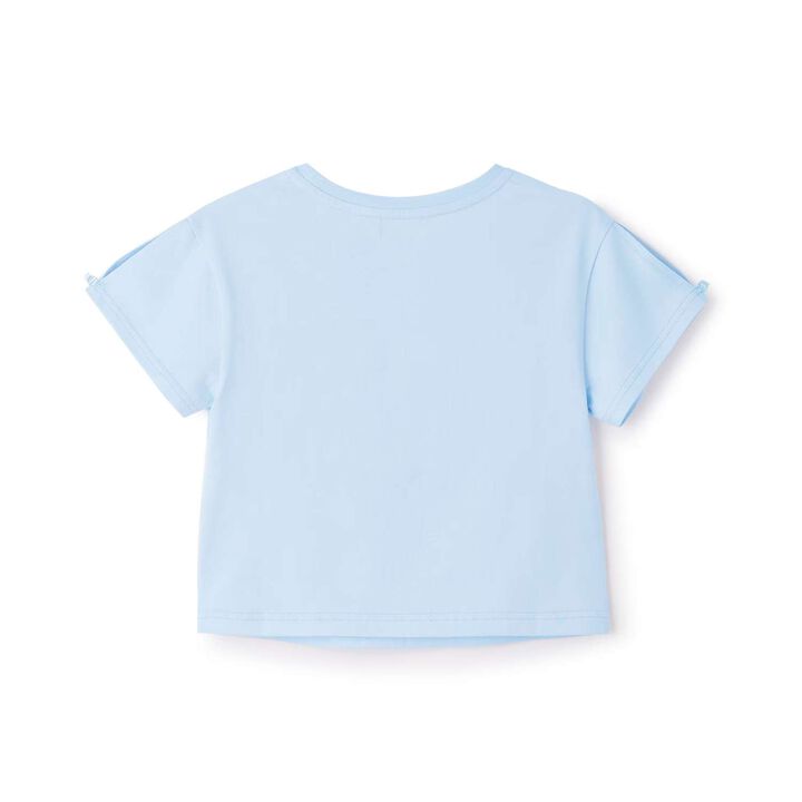 Churu-Kawa Stickers Short Sleeve T-Shirt [Cool Touch],Sax blue, medium image number 1