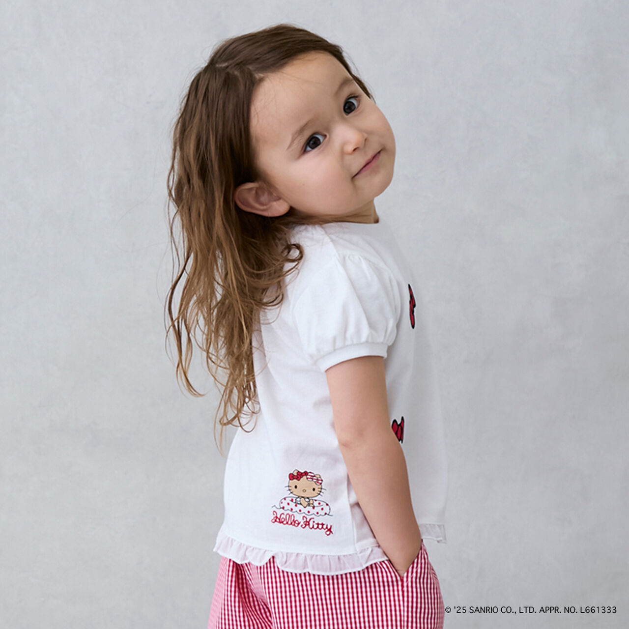 [Sanrio Characters] Ribbon Appliqué T-Shirt,Navy, large image number 4