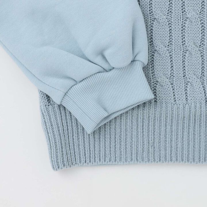 [Washable] Knit Set-Up,Sax blue, medium image number 17
