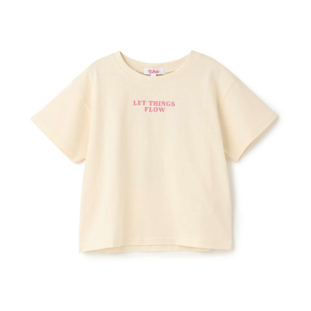 [Daily Price] 100% Cotton Patch-Style Short Sleeve T-Shirt,Ivory, large image number 23
