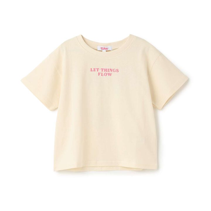 [Daily Price] 100% Cotton Patch-Style Short Sleeve T-Shirt,Ivory, medium image number 23