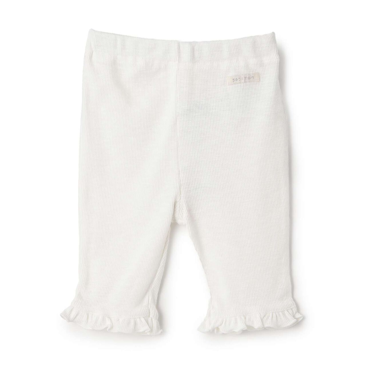 [Cool Touch] 3/4 Length Hem Frill Leggings,Ivory, large image number 0