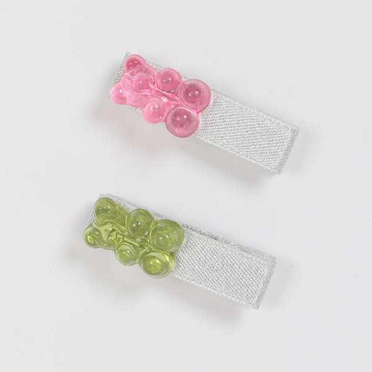 Bear Hair Clips 2-Pack,Light pink, large image number 0