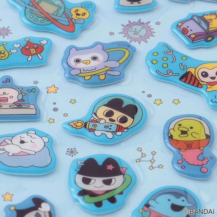 [Tamagotchi] Puffy Stickers,Light blue, medium image number 3