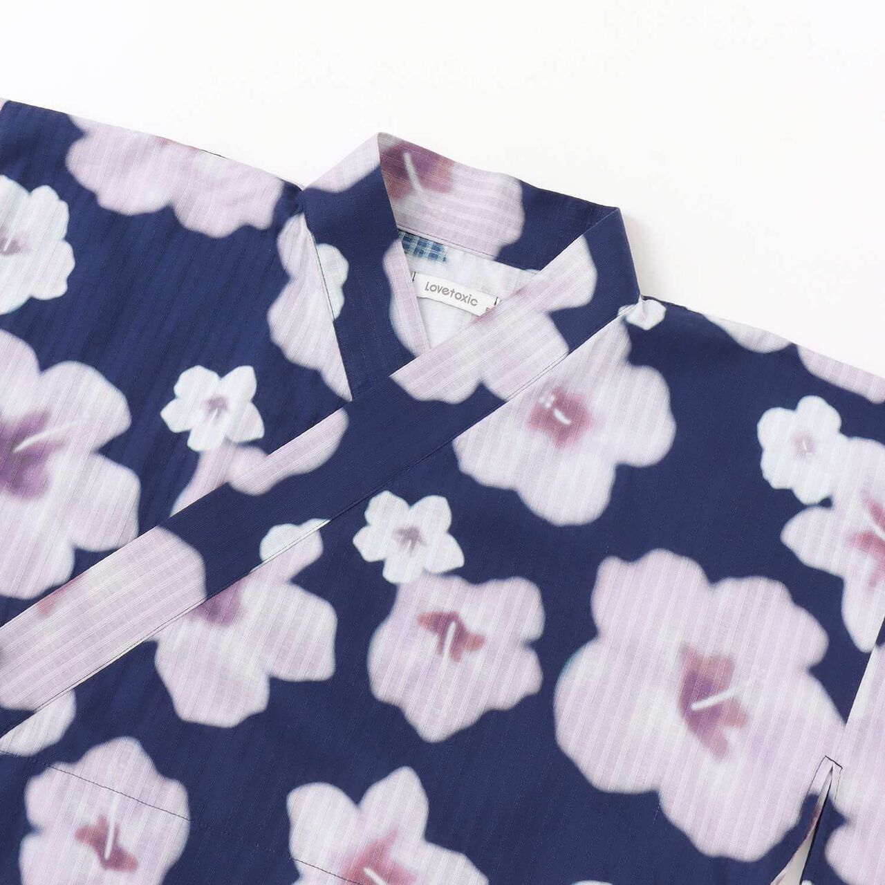 Floral Pattern Two-Piece Yukata,Pearl white, large image number 22