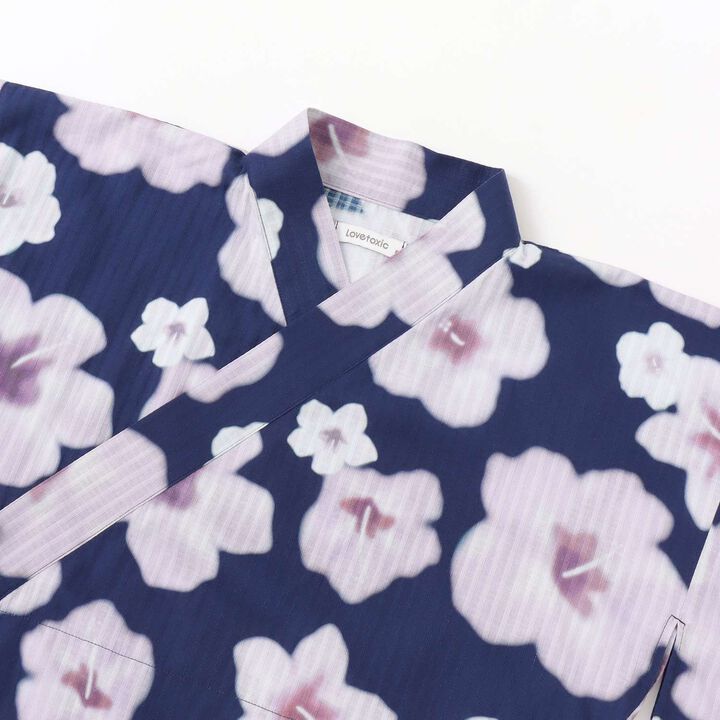 Floral Pattern Two-Piece Yukata,Pearl white, medium image number 22