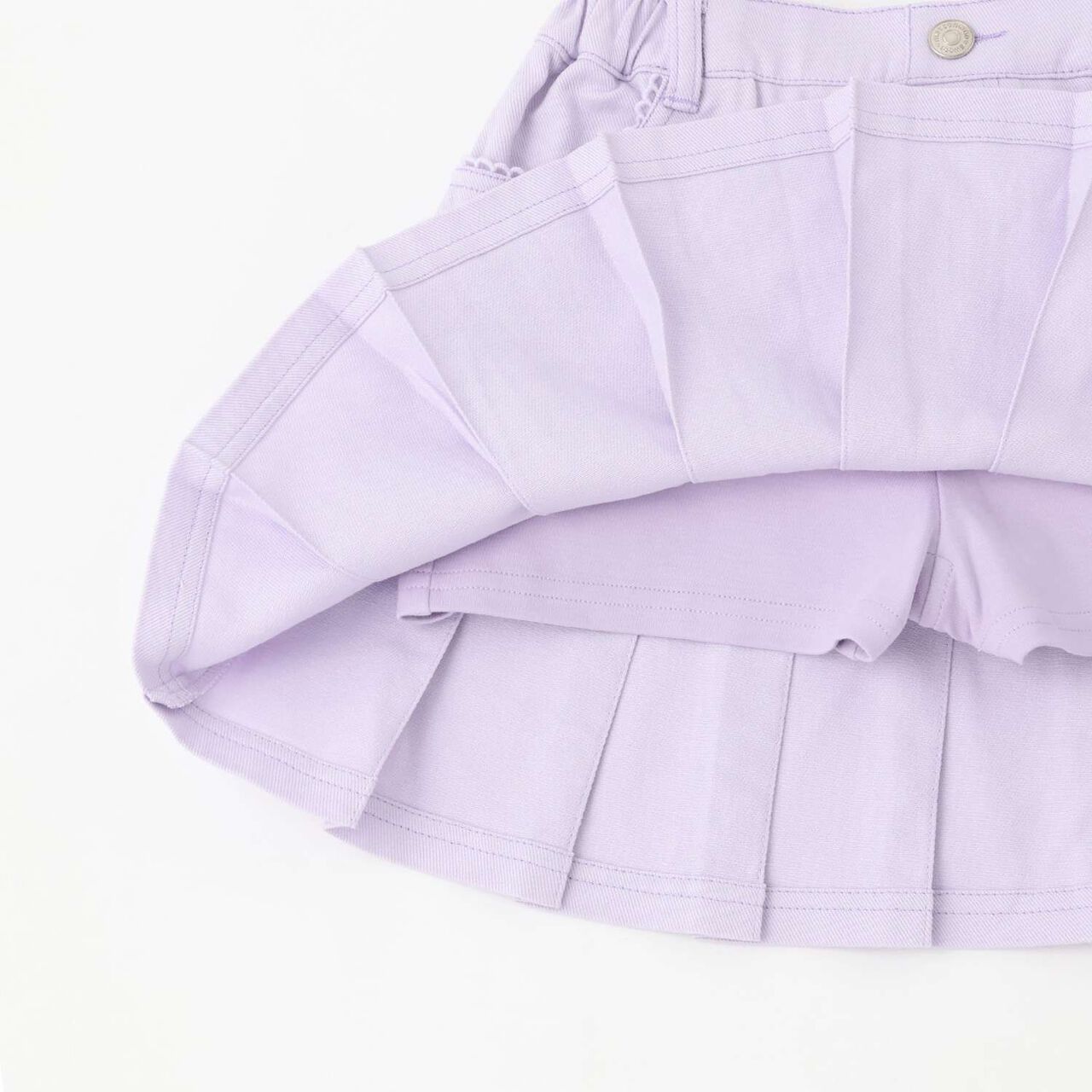 [Restock] Faux Fur Charm Pleated Skirt-Pants,Navy, large image number 7