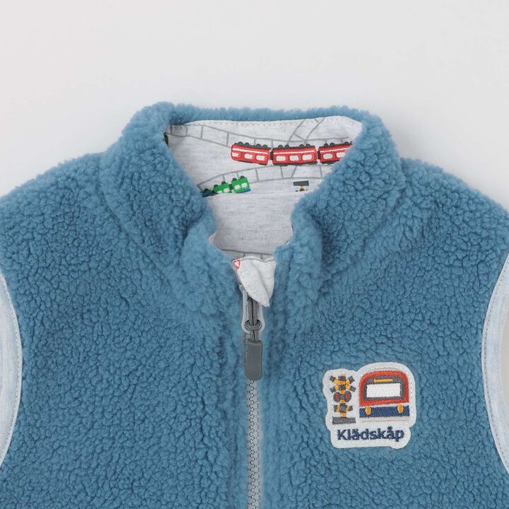Train Reversible Boa Vest,Off white, medium image number 9