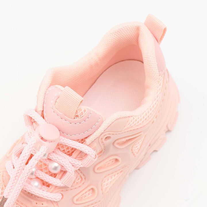 Pearl-Accented Sneakers [Kids] [Girls],Pink, medium image number 9