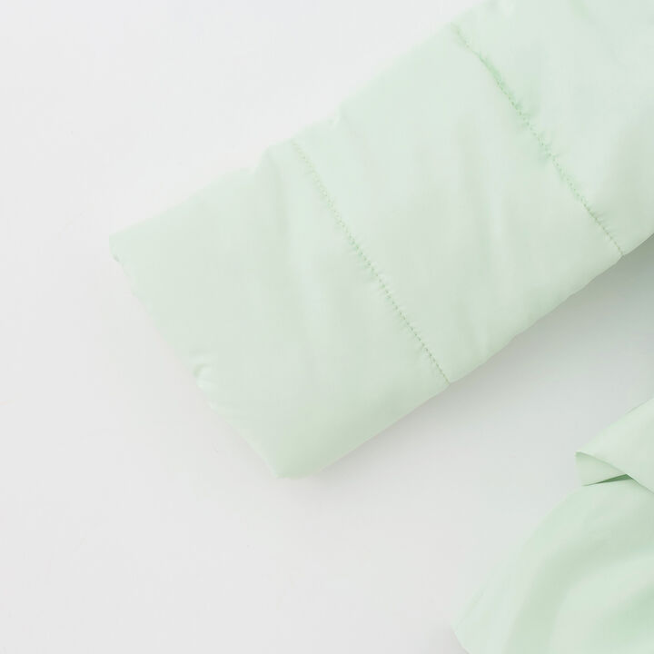 Frill Ribbon Padded Blouson,Light green, medium image number 18