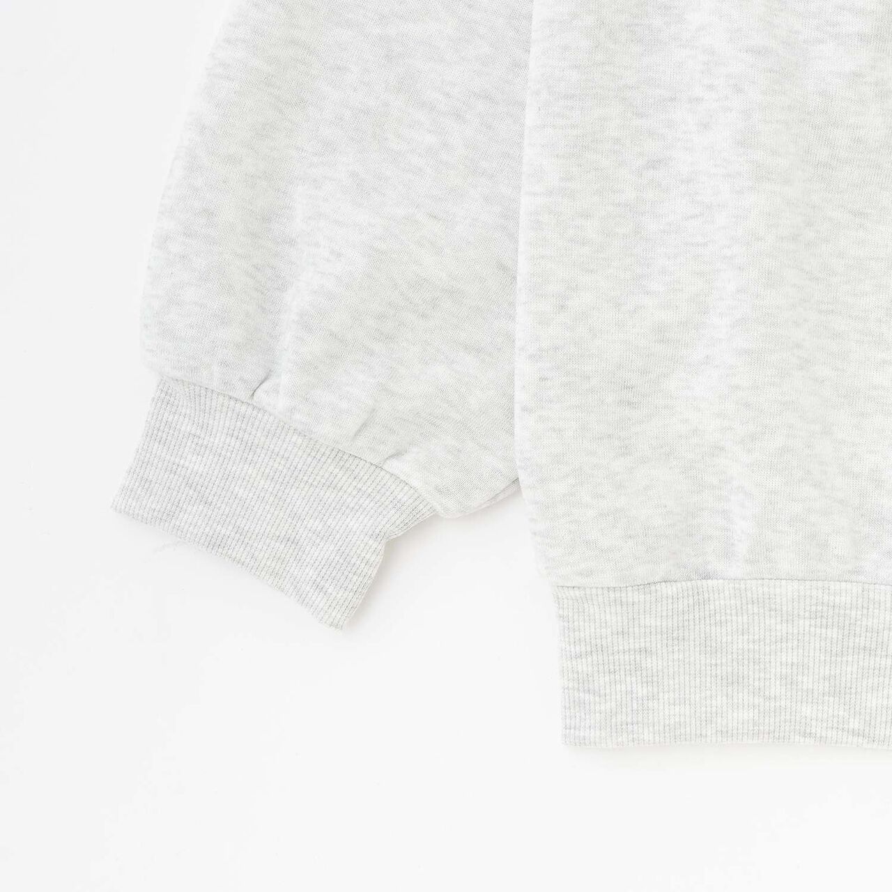 Brushed Fabric Logo Long-Sleeve Top & Pants Set [Loungewear/Pajamas],Pink, large image number 6