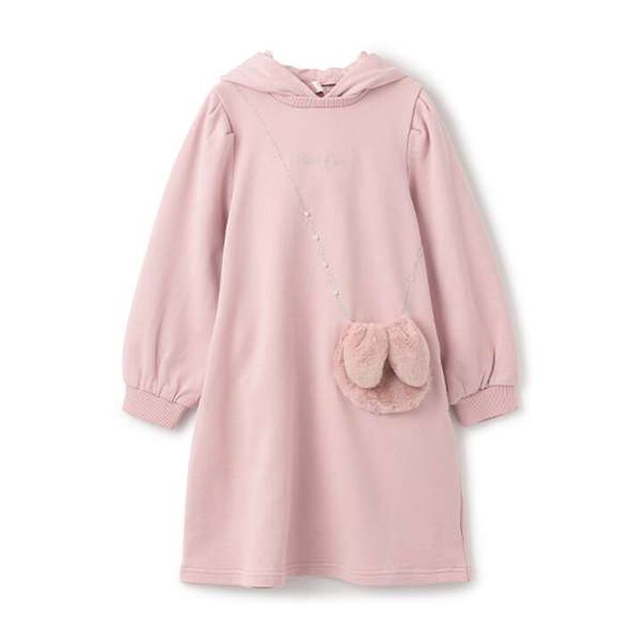 Bunny Pouch One-Piece Dress,Pink, medium image number 0