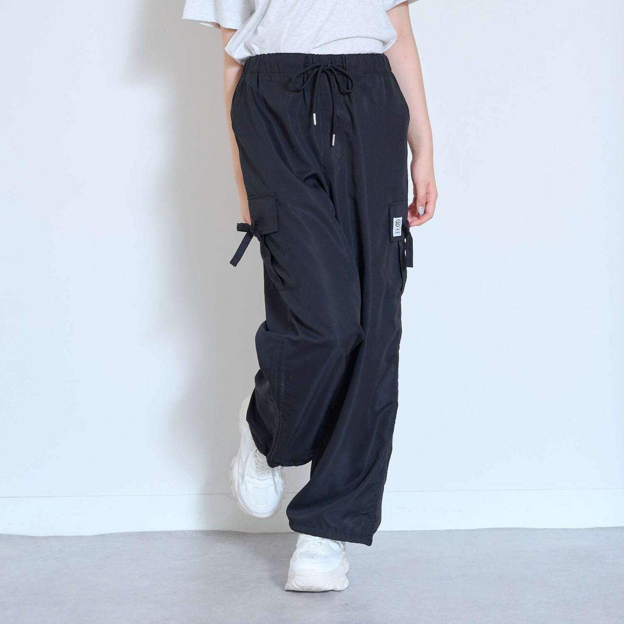 [7days] Cargo Pants with Ribbon,Light beige, large image number 4