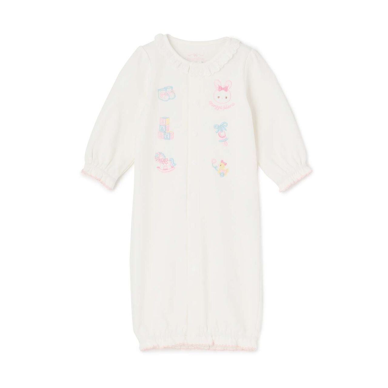 Rabbit Embroidery 2-Way All-in-One,Light pink, large image number 9