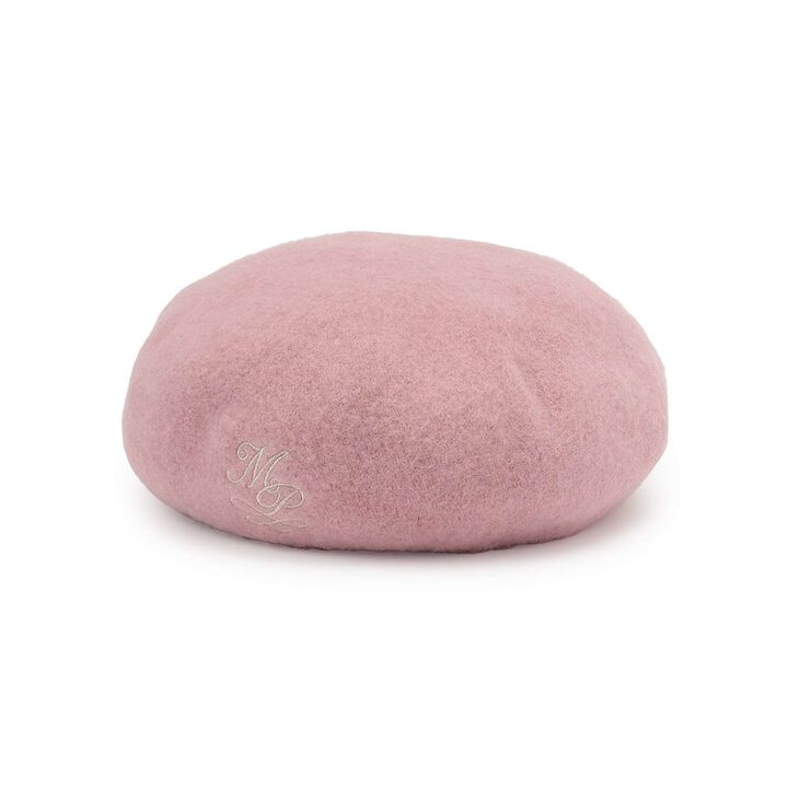 One Point Logo Embroidery Basque Beret,Light pink, medium image number 8