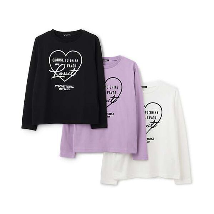 Heart Long Sleeve T-Shirt,Off white, medium image number 6