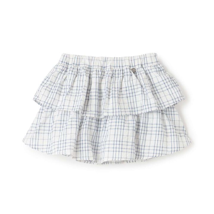 Tiered Skirt with Shorts,Light beige, medium image number 7