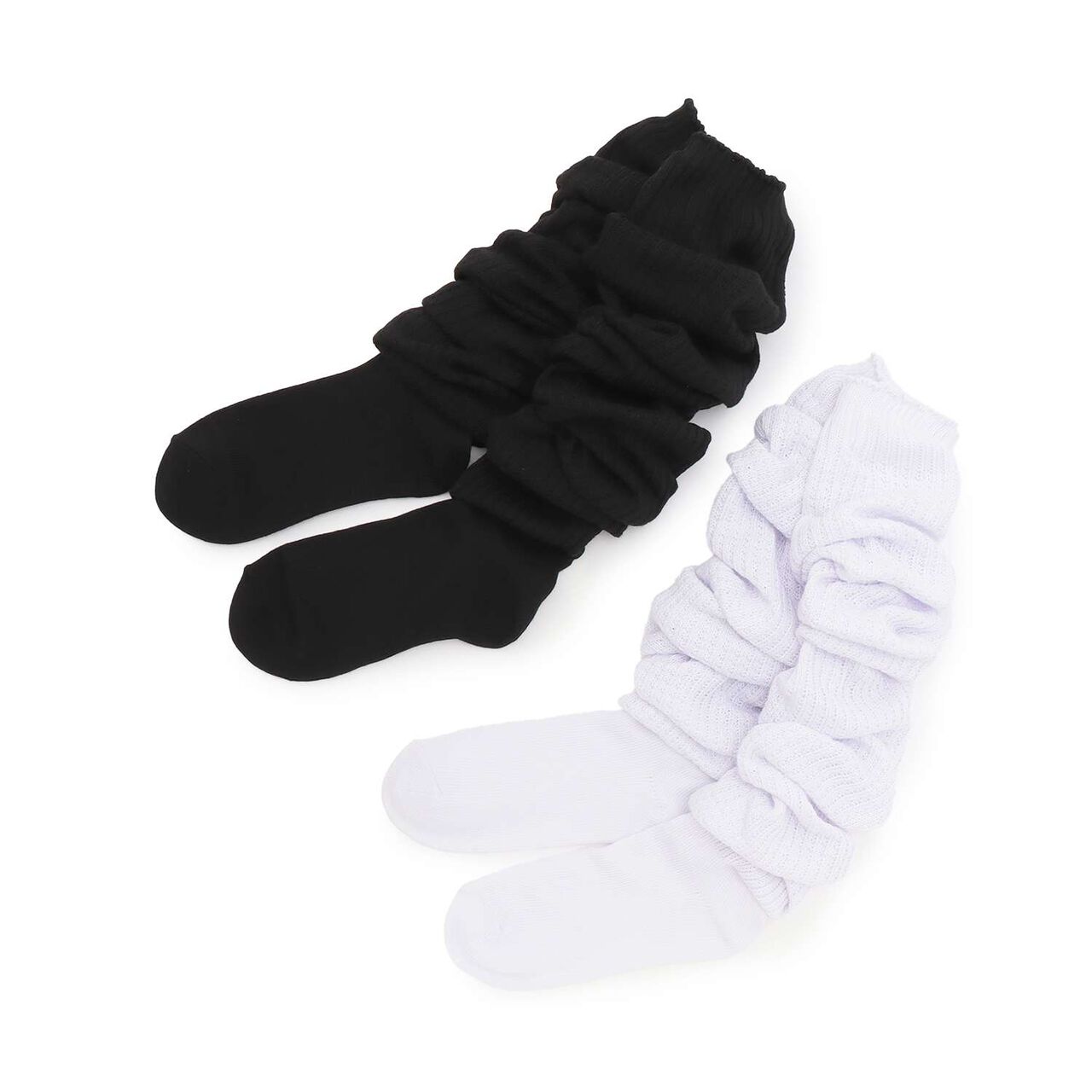 100c Length Loose Socks,Off white, large image number 4