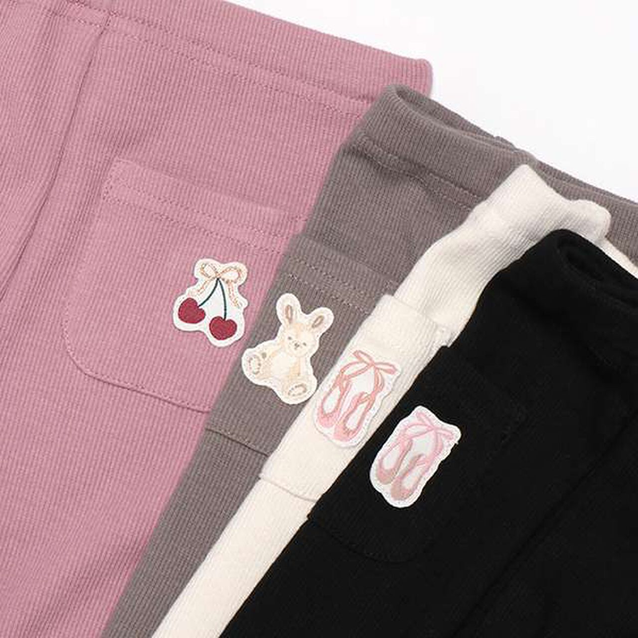 10-Length Girls' Leggings,Pearl white, large image number 2