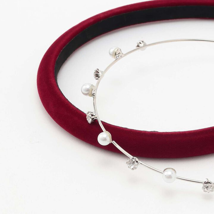 Headband Set of 2,Deep red, medium image number 6