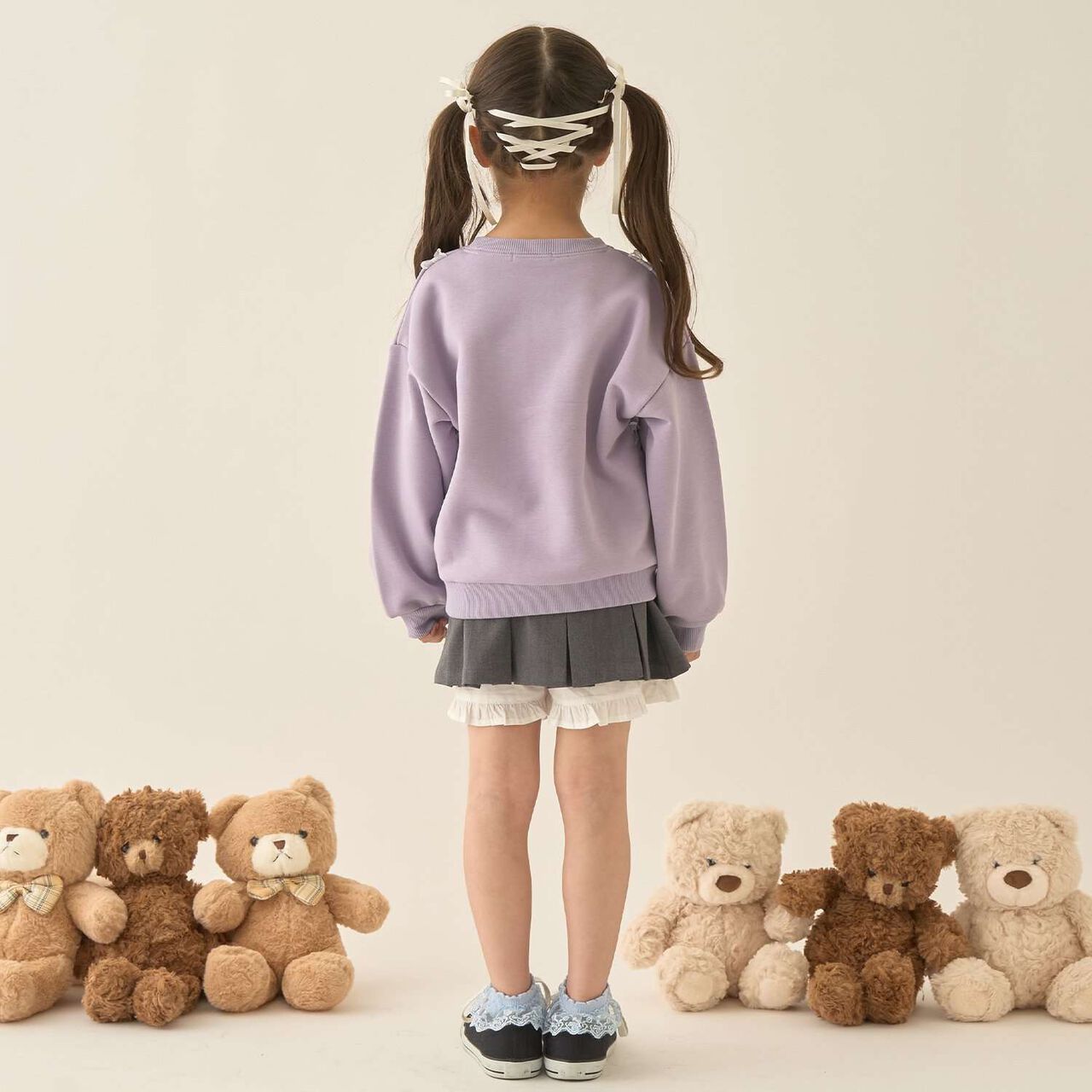 [Lycee Mine Ballet Series] Pleated Skirt (Inner Shorts Included),Charcoal gray, large image number 36