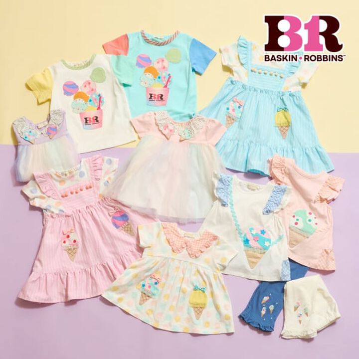 [31 Ice Cream] Twin Ice Cream One-Piece Dress,Pink, medium image number 15