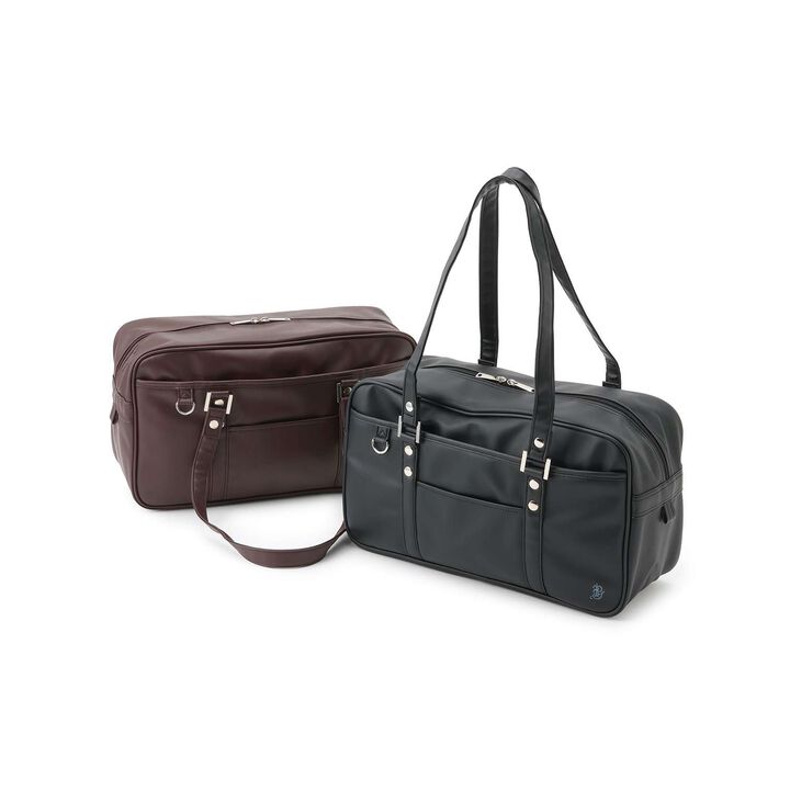 Synthetic Leather School Bag,Black, medium image number 10