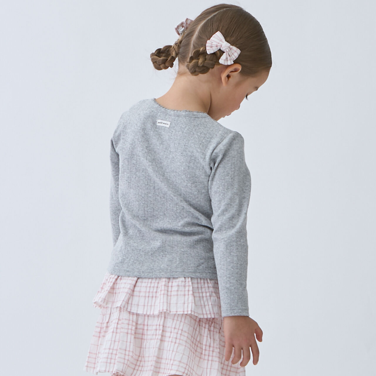 Link UV Needle-Punched Cut Cardigan,Multi color, large image number 8