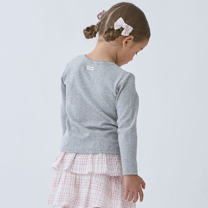 Link UV Needle-Punched Cut Cardigan,Multi color, medium image number 8